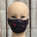Personal Mask in Gray Paisley