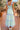 Green Geometric Floral Print Striped Patchwork Detail Sleeveless Dress（Runs Small ）