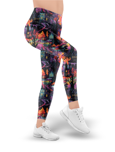 Haunted Nights in Athleisure Leggings ~ Ships October