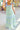 Green Geometric Floral Print Striped Patchwork Detail Sleeveless Dress（Runs Small ）