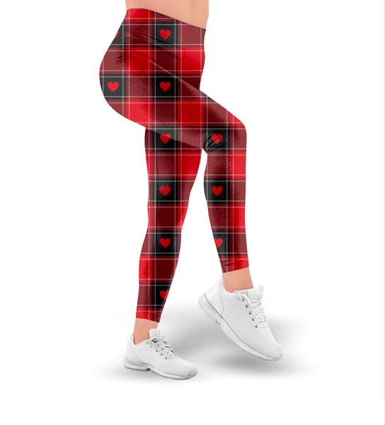 Buffalo Hearts in Classic Leggings ~ Ships 1/20