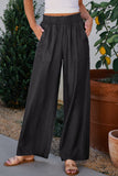 High Waist Wide Leg Jeans w/pockets ~ Black