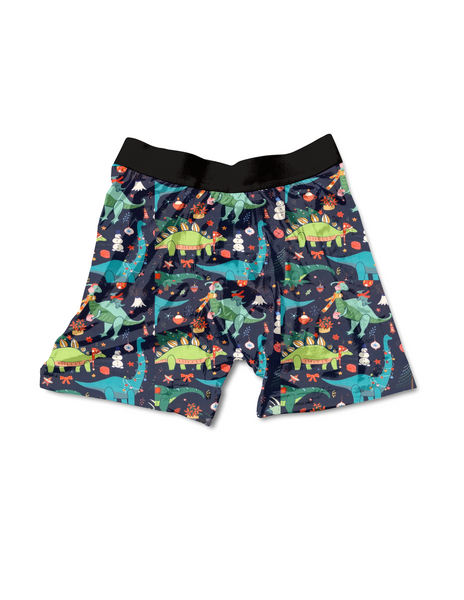 Dino Christmas in Boys Underwear