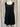 Black sleeveless layering tunic for women — classic solid hip-length top by FabuLegs Melissa