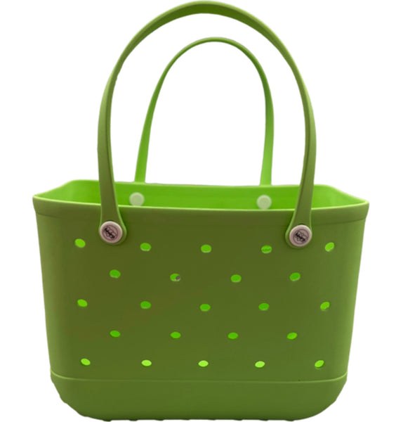 Large Tote Bag in Lime