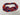 Buffalo Swirl blue and red team spirit soft flexible headband for women — lightweight by FabuLegs Melissa