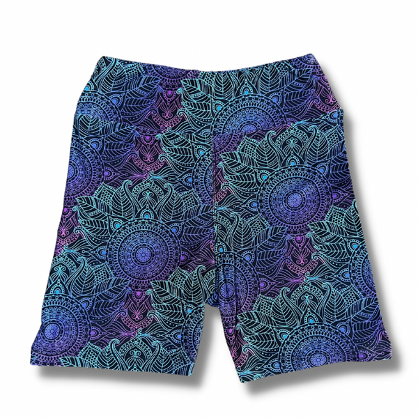 Oriental Mandala in Biker-Slip Shorts 6"