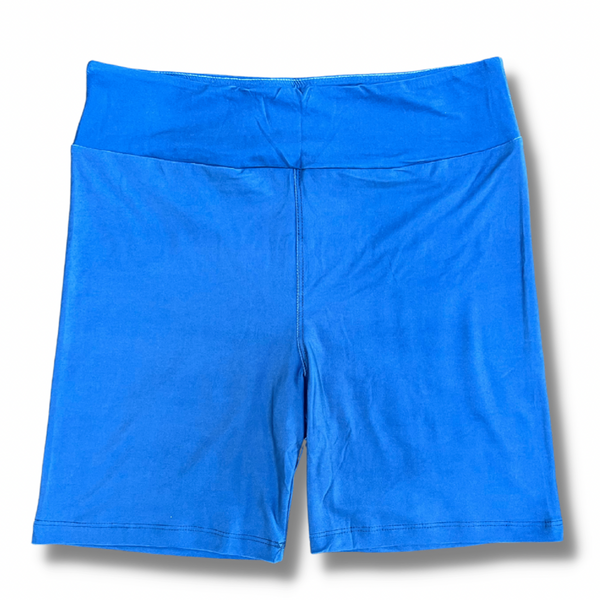 French Blue in Biker-Slip Shorts 6"