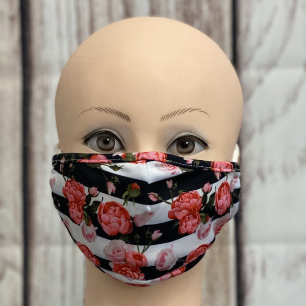 Personal Mask in Rose Stripes