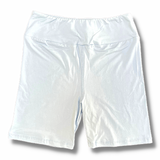 Classic White in Girls Biker-Slip Shorts